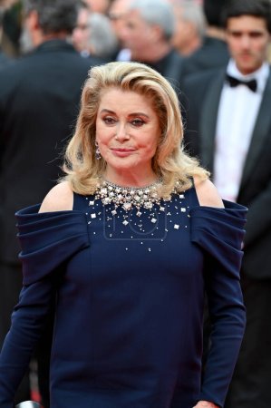 Photo for CANNES, FRANCE. May 16, 2023: Catherine Deneuve at the premiere for Jeanne du Barry at the 76th Festival de Cannes - Royalty Free Image