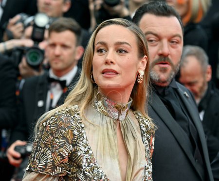 Téléchargez les photos : CANNES, FRANCE. 16 mai 2023 : Brie Larson à la première de Jeanne du Barry au 76e Festival de Cannes - en image libre de droit