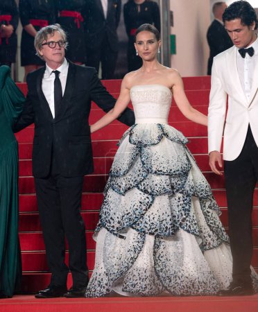 Photo for CANNES, FRANCE. May 20, 2023: Todd Haynes, Natalie Portman and Charles Melton at the May December premiere at the 76th Festival de Cannes - Royalty Free Image