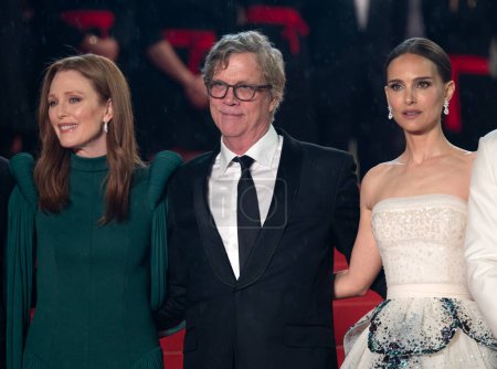 Photo for CANNES, FRANCE. May 20, 2023: Julianne Moore, Todd Haynes and Natalie Portman at the May December premiere at the 76th Festival de Cannes - Royalty Free Image