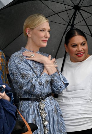 Photo for CANNES, FRANCE. May 19, 2023: Cate Blanchett and Deborah Mailman at the photocall for The New Boy at the 76th Festival de Cannes - Royalty Free Image