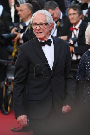 Photo for CANNES, FRANCE. May 26, 2023: Ken Loach at the premiere for The Old Oak at the 76th Festival de Cannes - Royalty Free Image