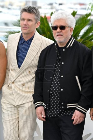 Photo for CANNES, FRANCE. May 17, 2023: Ethan Hawke and Pedro Almodovar at the photocall for Strange Way of Life at the 76th Festival de Cannes - Royalty Free Image