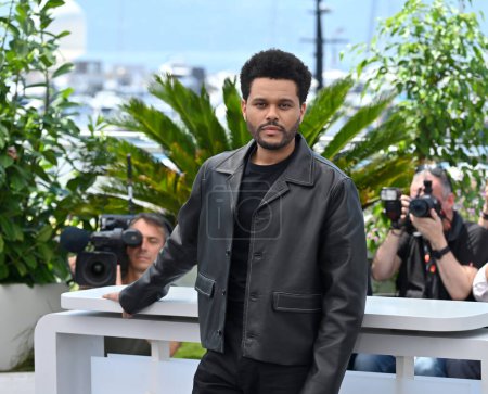 Téléchargez les photos : CANNES, FRANCE. 23 mai 2023 : Abel Tesfaye (Le Week-end) au photocall de L'Idol au 76ème Festival de Cannes - en image libre de droit