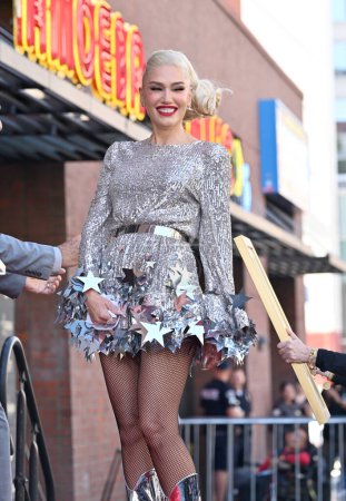 Photo for LOS ANGELES, CA. October 19, 2023: Gwen Stefani on Hollywood Boulevard where Gwen Stefani was honored with a star on the Hollywood Walk of Fame. - Royalty Free Image