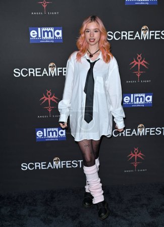Photo for LOS ANGELES, CA. October 10, 2023:  Kayla DiVenere at the premiere for Divinity at Screamfest LA at the TCL Chinese Theatre, Hollywood - Royalty Free Image