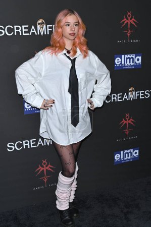 Photo for LOS ANGELES, CA. October 10, 2023:  Kayla DiVenere at the premiere for Divinity at Screamfest LA at the TCL Chinese Theatre, Hollywood - Royalty Free Image