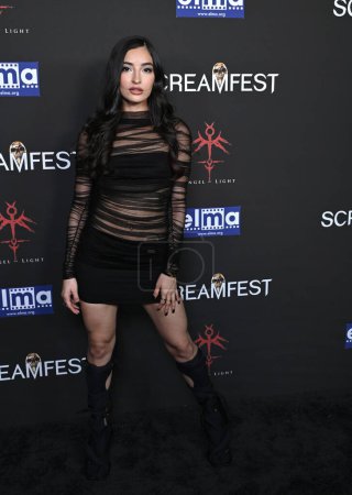 Photo for LOS ANGELES, CA. October 10, 2023:  Emily Willis at the premiere for Divinity at Screamfest LA at the TCL Chinese Theatre, Hollywood - Royalty Free Image