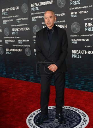 Photo for LOS ANGELES, CA. April 15, 2023:  Robert Downey Jr at the 2023 Breakthrough Prize Ceremony for Science and Mathematics at the Academy Museum - Royalty Free Image
