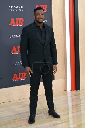 Photo for LOS ANGELES, CA. March 27, 2023:  Chris Tucker at the world premiere for Air at the Regency Village Theatre - Royalty Free Image