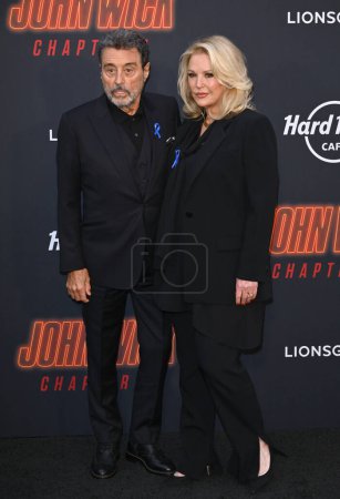 Photo for LOS ANGELES, CA. March 20, 2023:  Ian McShane and Gwen Humble at the premiere for John Wick: Chapter 4 at the TCL Chinese Theatre, Hollywood - Royalty Free Image