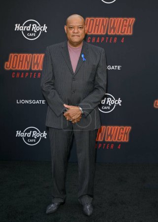 Photo for LOS ANGELES, CA. March 20, 2023:  Laurence Fishburne at the premiere for John Wick: Chapter 4 at the TCL Chinese Theatre, Hollywood - Royalty Free Image
