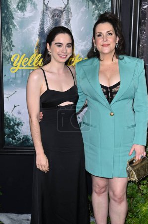 Photo for LOS ANGELES, CA. March 22, 2023:  Sarah Desjardins and Melanie Lynskey at the season 2 premiere for Yellowjackets at the TCL Chinese Theatre, Hollywood - Royalty Free Image