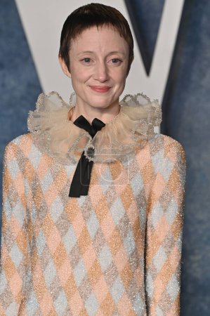Photo for BEVERLY HILLS, CA. March 12, 2023:  Andrea Riseborough at the 2023 Vanity Fair Oscar Party at the Wallis Annenberg Center - Royalty Free Image