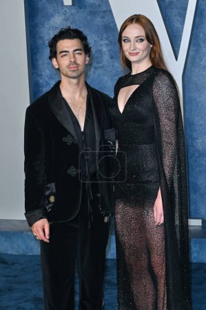 Photo for BEVERLY HILLS, CA. March 12, 2023:  Joe Jonas and Sophie Turner at the 2023 Vanity Fair Oscar Party at the Wallis Annenberg Center - Royalty Free Image