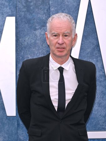 Photo for BEVERLY HILLS, CA. March 12, 2023:  John McEnroe at the 2023 Vanity Fair Oscar Party at the Wallis Annenberg Center - Royalty Free Image