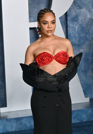 Photo for BEVERLY HILLS, CA. March 12, 2023:  Tessa Thompson at the 2023 Vanity Fair Oscar Party at the Wallis Annenberg Center - Royalty Free Image