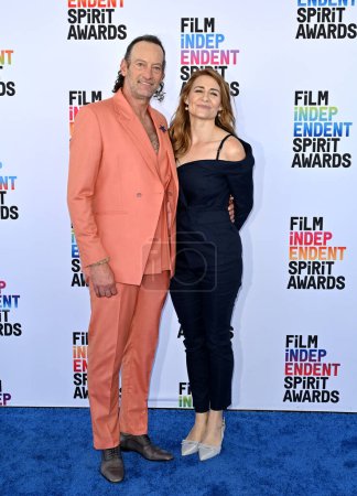 Photo for SANTA MONICA, CA. March 04, 2023:  Troy Kotsur and Deanne Bray-Kotsur at the Film Independent Spirit Awards 2023 in Santa Monica - Royalty Free Image