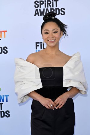 Photo for SANTA MONICA, CA. March 04, 2023:  Stephanie Hsu at the Film Independent Spirit Awards 2023 in Santa Monica - Royalty Free Image