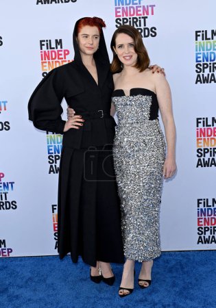 Photo for SANTA MONICA, CA. March 04, 2023:  Jessie Buckley and Claire Foy at the Film Independent Spirit Awards 2023 in Santa Monica - Royalty Free Image