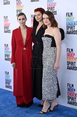 Photo for SANTA MONICA, CA. March 04, 2023:  Rooney Mara, Jessie Buckley and Claire Foy at the Film Independent Spirit Awards 2023 in Santa Monica - Royalty Free Image