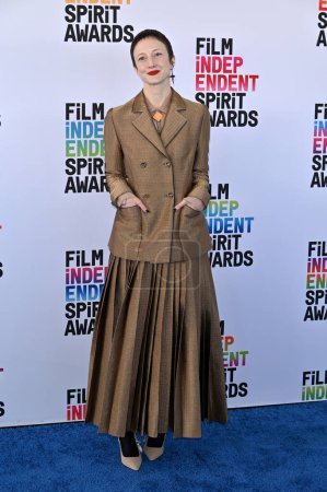 Photo for SANTA MONICA, CA. March 04, 2023:  Andrea Riseborough at the Film Independent Spirit Awards 2023 in Santa Monica - Royalty Free Image
