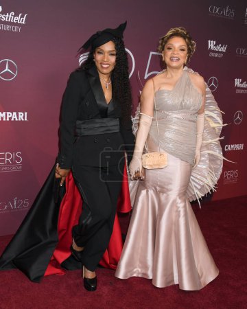 Photo for LOS ANGELES, CA. February 27, 2023:  Angela Bassett and Ruth E. Carter at the 25th Costume Designers Guild Awards at the Fairmont Century Plaza, Los Angeles - Royalty Free Image