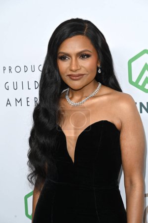 Photo for LOS ANGELES, CA. February 25, 2023:  Mindy Kaling at the 34th Annual Producers Guild Awards at the Beverly Hilton Hotel - Royalty Free Image