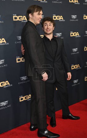 Photo for LOS ANGELES, CA. February 18, 2023:  Paul Dano and Gabriel LaBelle at the 75th Annual Directors Guild Awards at the Beverly Hilton Hotel - Royalty Free Image