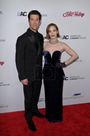 Photo for LOS ANGELES, USA. February 15, 2024: Guy Nattiv & Jaime Ray Newman at the 37th Annual American Cinematheque Awards at the Beverly Hilton - Royalty Free Image