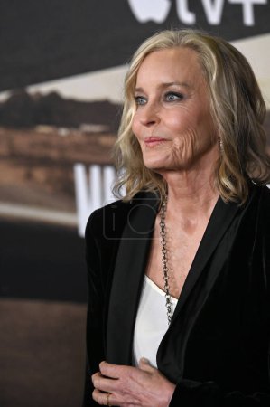 Photo for LOS ANGELES, USA. January 10, 2024: Bo Derek at the premiere for Masters of the Air at the Mann Village Theatre - Royalty Free Image