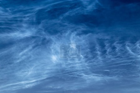 Photo for Noctilucent cloud - night shining clouds - Royalty Free Image
