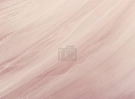 Photo for Pale pink textured voile fabric background with space for copy. High quality photo - Royalty Free Image
