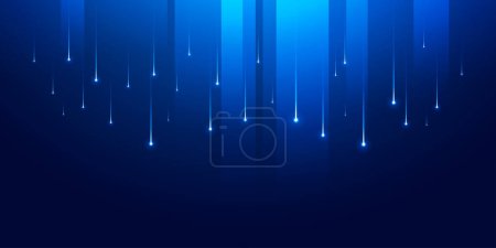 Digital technology speed network connect blue background, cyber nano information, abstract communication, innovation future tech data, internet connection, Ai big data, lines dots illustration vector
