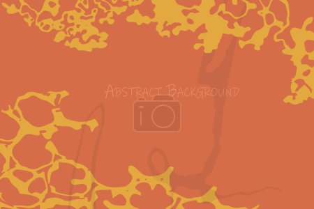 Abstrakter orangefarbener Vektor-Hintergrund. Der Hintergrund soll Kreativität und Vorstellungskraft wecken