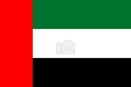 United Arab Emirates vector flag in official colors and 3:2 aspect ratio.
