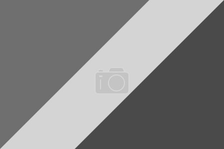 Republic of the Congo flag - greyscale monochrome vector illustration. Flag in black and white