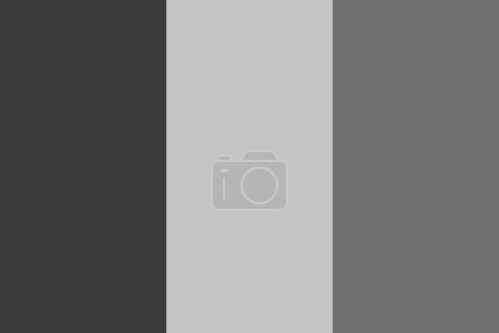 Bandera de Guinea - ilustración vectorial monocromática a escala de grises. Bandera en blanco y negro