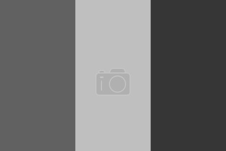 Drapeau Tchad - illustration vectorielle monochrome en niveaux de gris. Drapeau en noir et blanc
