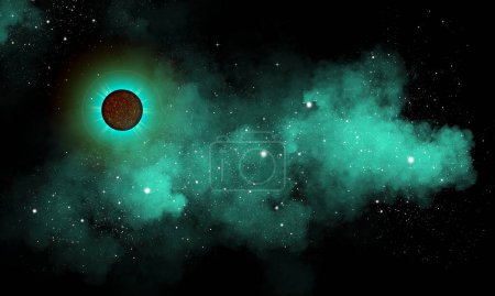 Téléchargez les photos : Une nébuleuse est une formation nuageuse complexe interstellaire pleine de gaz, de matière et de plasma. - en image libre de droit