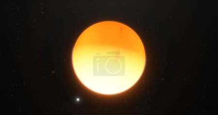 Téléchargez les photos : Kepler-10b est l'une des exoplanètes terrestres chaudes orbitant autour du soleil Kepler-10 et est une minineptune Torride de classe découverte en 2011. - en image libre de droit