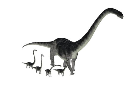 Téléchargez les photos : Omeisaurus était un dinosaure sauropode herbivore qui vivait en Chine pendant la période jurassique.
. - en image libre de droit