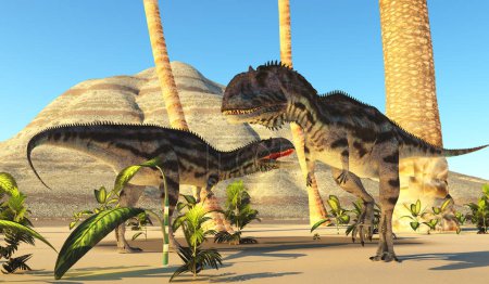 Téléchargez les photos : Majungasaurus était un dinosaure carnivore théropode qui vivait à Madagascar au Crétacé.. - en image libre de droit