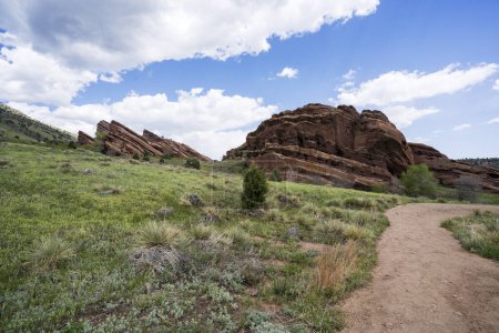 Photo for Hiking Trail at Red Rocks Park in Denver, Colorado - Royalty Free Image