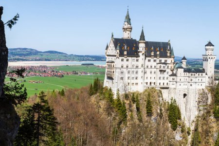 Photo for Scenic view of Neuschwanstein Castle, Bavaria, Germany. - Royalty Free Image