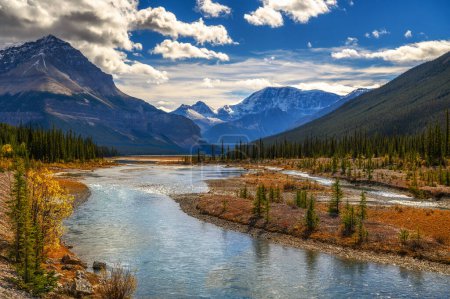 Photo for Scenic view of a river along Icefields Parkway in Banff National Park, Canada. - Royalty Free Image