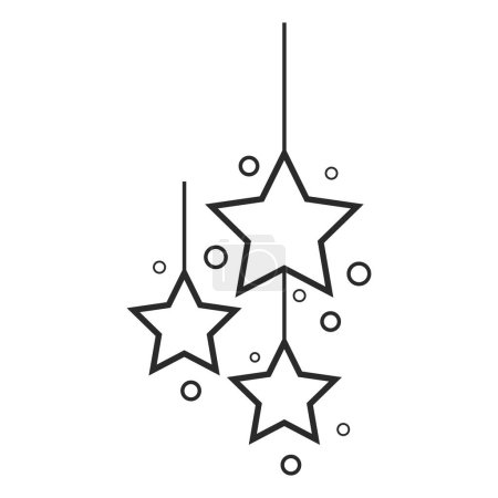 Téléchargez les illustrations : Modèle de design plat vecteur d'icône de Noël eps 10 - en licence libre de droit