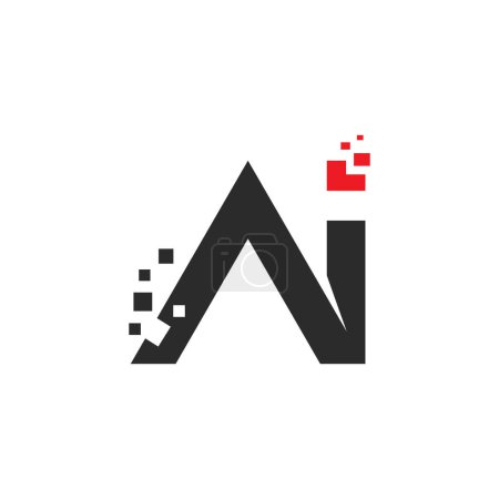 Ai initial letter logo vector