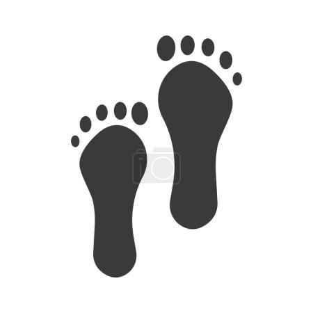 Ilustración cuidado de los pies Logo icono vector Plantilla