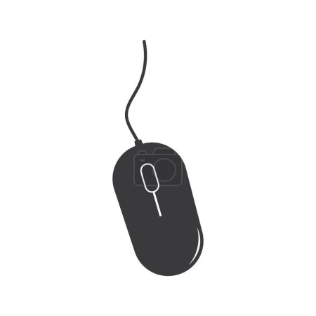 Ordenador ratón icono vector plantilla
